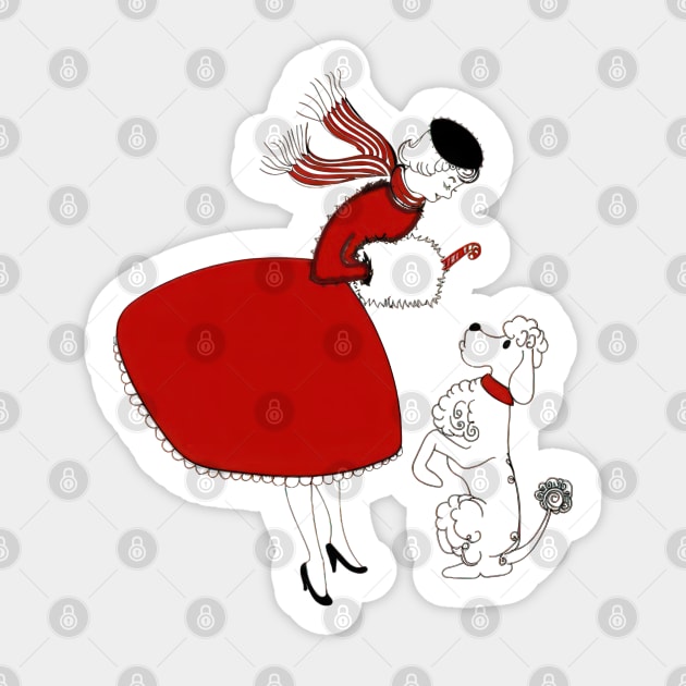 Christmas Style and Puppy Smiles Sticker by TooplesArt